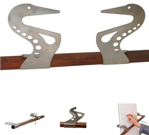 Puente de soporte de mano para artist, Barra de soporte para reposamanos de caballete ajustable, soportes metálico para muñeca, para pintura, dibujo, arte en miniatura