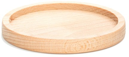 Kerzenteller Holzuntersetzer aus Buche (geölt) für Kerzen bis D 8 cm, Dekoteller