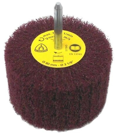 Klingspor NFS 600 Fächerschleifer/Lamellenschleifer | 80 x 50 mm (Schaftdurchmesser: 6 mm) | 1 Stück | Körnung: fine (P240) / fein