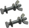 2 x Set Screw Bolts M5 x 40mm, Washers & Wing Nuts,