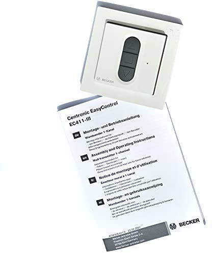 Becker EC411-III Funk-Wandsender CentronicPlus für Rollladensteuerung [neuste Generation]