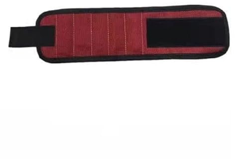 Tragbare magnetische Werkzeugtasche, Armband, Holzbearbeitung, Elektriker, Handgelenk, Werkzeuggürtel, Schrauben, Nägel, Bohrer, Halter, Reparaturwerkzeuge, Gürtel, Vatertagsgeschenke(Red 5 Magnet)
