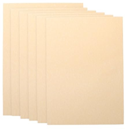 VILLCASE 50 Sheets Brown Kraft Paper, A4 Blank Craft Paper, Double Sided Printing Craft Card Stock Writing Drawing for Student Printing s
