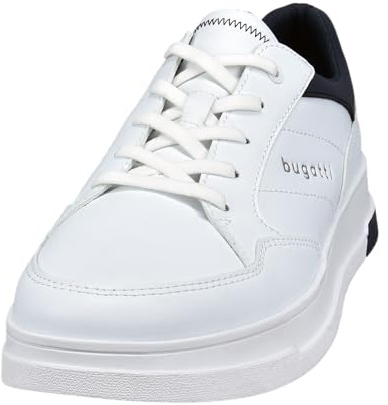 bugatti Herren Schnürstiefel, Männer Stiefel Kaltfutter,Chukka Boots,schnürung,Boots,Winterstiefel,Winterschuhe,White/Dark Blue (2041),44 EU/EU UK