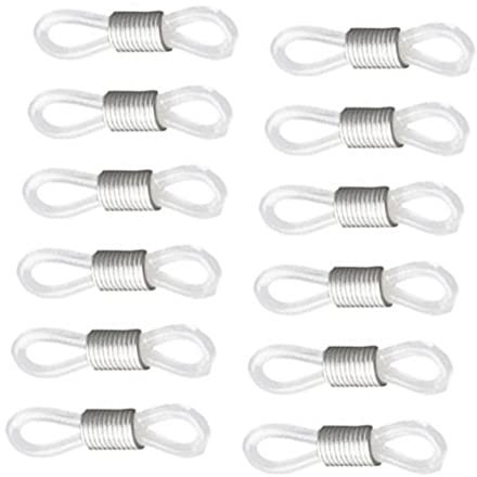 UPKOCH 25stücke Gummi Brillen Sonnenbrille Kette Halter Schnur Enden Brillenhalterenden Brillenkordelenden Brillenkettenenden Sonnenbrillenhalterenden