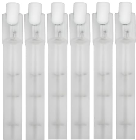 OCS Parts QIH120-375T/E Heat Lamp Bulbs | 375 Watt 120 Volt | T3 Double Ended Halogen Bulb - R7S Base (6)