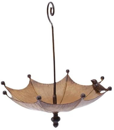 Baoblaze Regenschirm-Vogelfutterspender, Vogelfutterschale, hängendes Vogelbad, Wasserschale, Gartendekoration für den Außenbereich, Rasen, Balkon, Außenhof