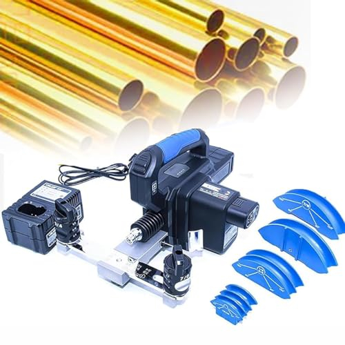 Piegatubi Elettrici in Rame,Kit Piegatubi per Tubi in Rame 1/4 A 7/8,Taglierine E Piegatubi per Tondo per Cemento Armato,Piegatura Rapida a 90°,Per Riparazione Del Condizionatore Aria Frigorifero