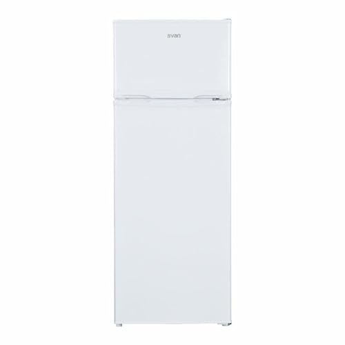 SVAN Frigorífico 2 Puertas Blanco SF145501E. Capacidad 206 Litros, Puerta Reversible, Bajo Nivel Sonoro, Eficiencia Energética Clase E