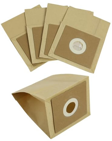 5 pc Strong Paper Dust Bags compatible with Bush Model VCB35B15C1J7W-70 VYTRONIX RBC02 BC-402, BC-501 Argos Value VC-401 VC-402 Vacuum Hoover Cleaner