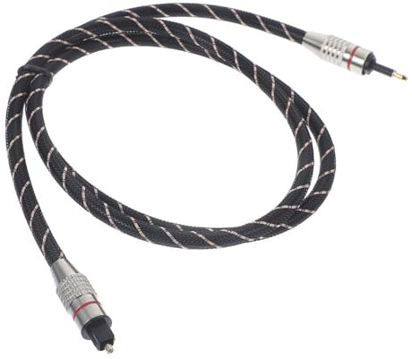 HOMSFOU Cavo Ottico Digitale per Audio Surround Connessione Facile Tv e Dispositivi Realizzato in Pvc e Lega di Zinco per Durata Prolungata