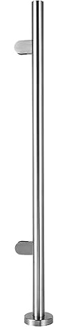 304 Acciaio Inox Vetro Ringhiera End Post con Morsetto 43 il Post per Ponti Piscine & Scale Guardrail Vetro Durevole per Sicurezza & Stile