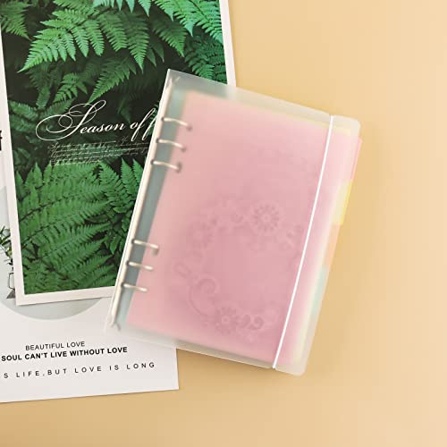 OTCRAFT 20 Stück Bindertaschen A5 Größe 6 Löcher Binder Ordner für 6-Ringe Notebook Binder Lose Blätter Taschen für DIY Scrapbooking Papier Karten Handwerk Stanzformen Aufbewahrung