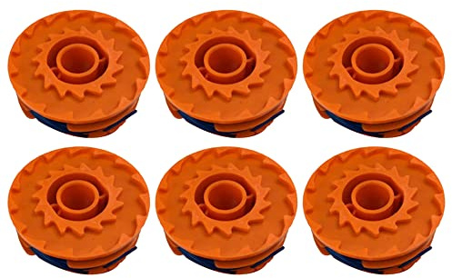 Donkivvy 6 Pcs Replacement Strimmer Spool Line for MacAllister MGT35025 MGT45028 MGT60030 Grass Trimmers