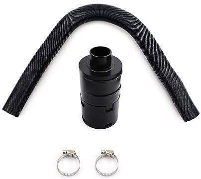 VISIYUBL 25 mm Luft-Diesel-Heizungs-Ansaugfilter-Schalldämpfer + Ansaugrohr-Strecklänge 60 cm + 2 x Clips for PKW, LKW, Van B
