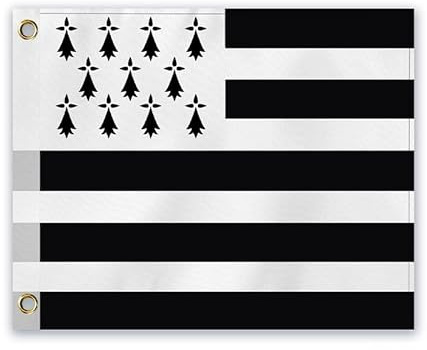 Drapeau breton - 40x50 cm - En tissu - Décoration - Idées cadeaux - Bretagne