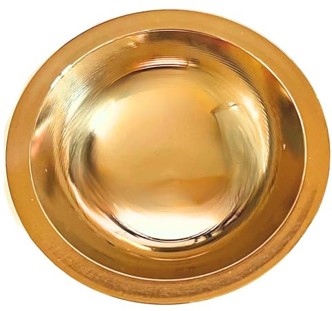 TRINTURA Ciotola in ottone, diametro 8 cm, adatta come ricambio per fornelli di incenso