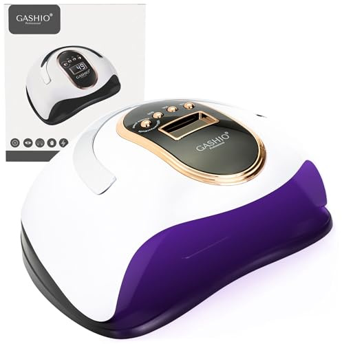 GASHIO® UV Lampe Für Gelnägel - UV LED Lampe Für Gelnägel - Led Nagellampe - Nageltrockner LED - Nagellampe mit Timer und Sensor - Nageltrockner Für Alle Nagellacke 168W Dual