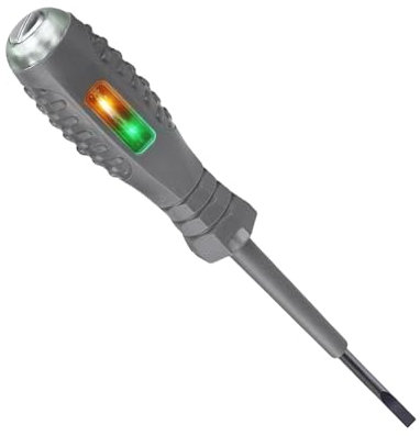 Holdes Destornillador detector de corriente, comprobador de voltaje, destornillador 2 en 1 | Detector de corriente para electricistas y propietarios de viviendas con indicador luminoso para el hogar,