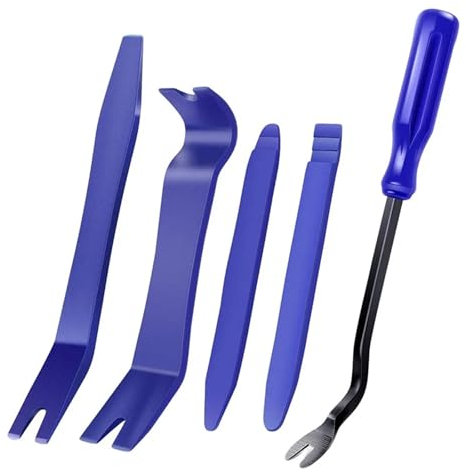 SHENGG Kit de retrait de tableau de bord Audio et vidéo, Clip de porte de voiture, Kit de retrait de tableau de bord, installateur, outil de démontage de Navigation, traction de clou Automobile, 5 piè