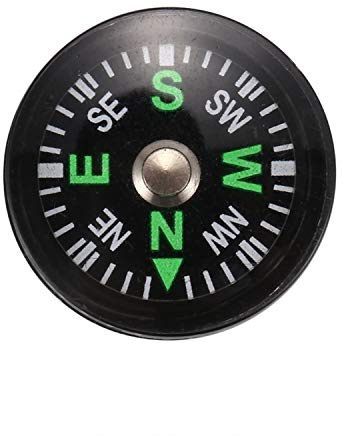 GOSER Boussole à Bouton Rempli D' - Ultra Compact 20 Mm - Mini SAS Survival