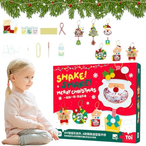 Handgefertigtes Filzmaterial Kit Weihnachtsthema 3D Stereo Anhänger Dekoration Kinder Soft Holiday und at Material Spielzeug Kit