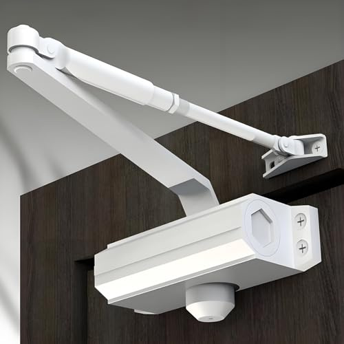 Cierrapuertas Hidráulico Con Resorte,cierre Automático 180° Con Acabado En Aluminio,rebote Automático Y 2velocidades Ajustables, Para Puertas De 25-150kg, Fácil Instalar, Amortiguador Resistente