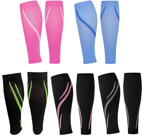 KUNYOS Manchons de compression pour mollet pour homme et femme, manches de sport – Support respirant avec ajustement antidérapant et confort extensible, pour football, cyclisme, gym, entraînement