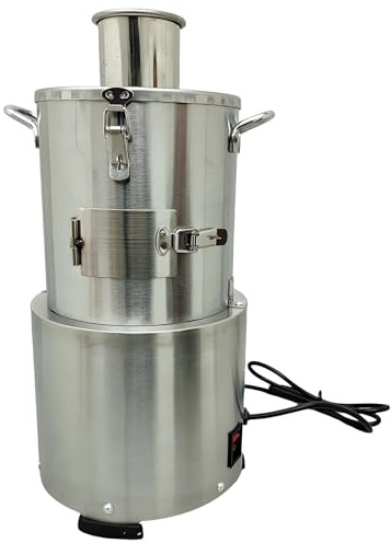 PioMue Peladora de ajos eléctrica de Acero Inoxidable, Separador de ajos Enteros, Rendimiento máximo de ajo pelado: 35 kg/h, Ideal para restaurantes, barbacoas, cantinas y hoteles.