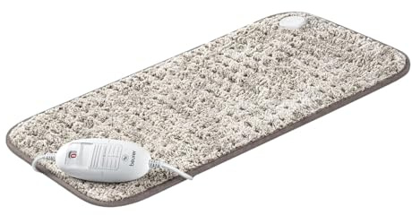 Manta Eléctrica Terapéutica 60x30 cm | Almohadilla Térmica con Apagado Automático | Calor para Espalda, Cuello y Lumbar | Cojín Eléctrico Suave y Lavable | Alivio Muscular