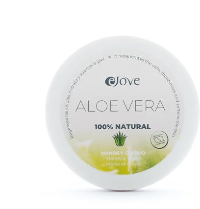 Ejove Crema Mani e Corpo Tarrina 50 ml | Idratante naturale con aloe vera puro | Crema mani e corpo per pelle secca e sensibile | Trattamento emolliente per una pelle morbida e luminosa