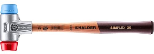 SIMPLEX-Schonhammer, TPE-soft/Plastik; mit Aluminiumgehäuse und hochwertigem Holzstiel | D=30 mm | 3116.030