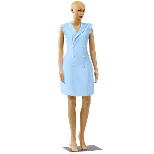 SereneLife Mannequin Féminin Corps Complet, 175 cm de Hauteur, Tête Ajustable, Membres Flexibles et Design Détachable, Parfait pour Magasins de Vêtements, Boutiques, Expositions et Plus