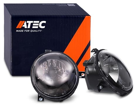 ATEC Germany 2x Hauptscheinwerfer vorne links + rechts H4 Frontscheinwerfer | Kompatibel mit: VW LUPO I
