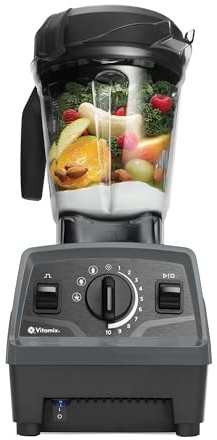 Vitamix Explorian with Programs, Three Blending Programs, Professional-Grade Blender for Smoothies and More, Self-Cleaning Kitchen Appliance, 64 Oz Container, Slate (Renewed Premium)