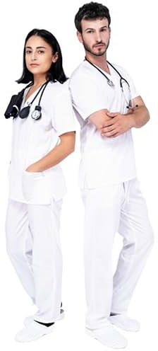 MAZALAT work wear Vêtements médicals Unisexe- Tenue Infirmiere Professionnelle, Tenue Aide Soignante Professionnelle, Coupe Souple Et Confortable, Tissu Respirant, Tenue Aide Soignante Femme Homme
