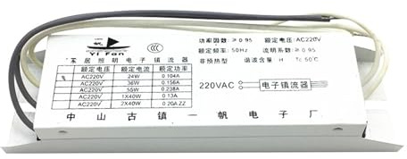 JGGCKNOGG Ballast électronique Universel à Tube 2G11 H, 24W 36W 40W 55W, redresseur de Lampe Fluorescente AC220V, 1 Sortie (Size : 18-24W Universal)