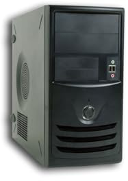 InWin Z589 - Mini chasis de torre configurado con 6 bahías de unidad, soporta solución térmica Micro-ATX-TAC 2.0, ventilador trasero opcional, instalación sin herramientas, puertos frontales incluyen