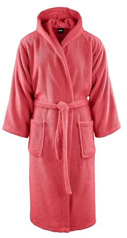 GUZZINI Classic - Accappatoio Uomo e Donna con Cappuccio, Cintura e Tasche in Spugna di Cotone 100% Certificato OekoTex, Accappatoio Donna Uomo Unisex Morbido Assorbente Resistente a Lavaggi Frequenti