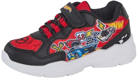 Hot Wheels Scarpe da ginnastica per bambini da corsa per bambini, scarpe sportive casual, Multi, 25 EU