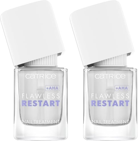 Catrice Flawless Restart Nail Treatment, balsamo per unghie, trasparente, levigante, risultato espresso, risultato immediato, vegano, senza particelle di microplastica, senza alcool, senza profumo,