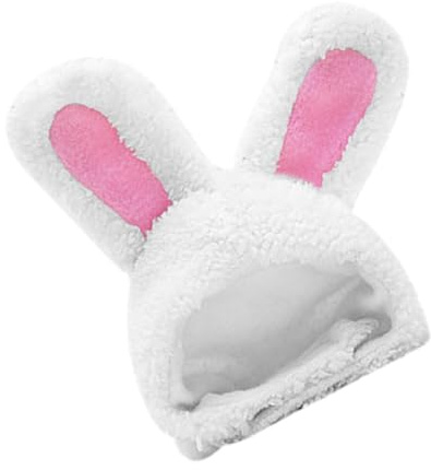 Garneck Cappello Orecchie Da Coniglio Per Animali Domestici Copricapo Peluche Regolabile Per Per Feste Pasqua e Travestimenti Accessorio Divertente e Confortevole Per Animali