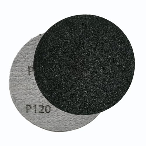 HOTCKB Lot de 60 disques abrasifs secs et humides 75 mm en papier abrasif ronds disque abrasif pour voiture polissage et métal, bois grain 120