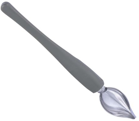 Ciieeo Cucchiaio per Abbellimento in Acciaio Inox Grande, Strumento per Pittura e Decorazione Salse, Utensile da Cucina Portatile per Arte Culinaria e Impiattamento Creativo