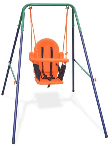 vidaXL Kinderschaukel mit Sicherheitsgeschirr Babyschaukel Schaukelsitz Kinder