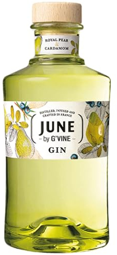 June Royal Pear & Cardamom Gin by G’Vine 70 cl 37.5% ABV | A Balanced Fruity‑Spiced Character Perfect for Premium Cocktails and Refined Moments