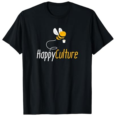 Happy Culture Jeux de Mots Humour Cadeau Apiculteur T-Shirt, Homme, Noir, S