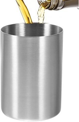 Cabilock Edelstahl Trinkbecher Vielseitiger Zahnbürstenbecher Und Getränkebecher Für Zuhause Partys Und Reisen Langlebig Silber Edelstahl Einfach Zu Reinigen