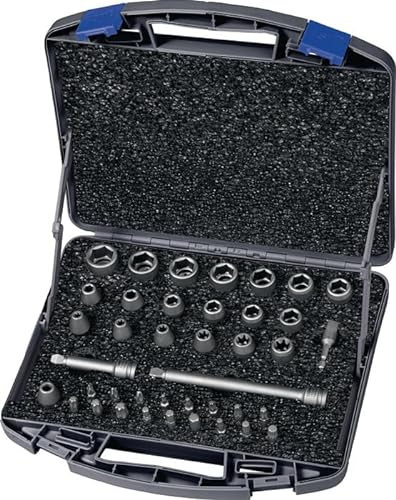 Juego de llaves de vaso 710 KS 40 OL 40 piezas 3/8 pulgadas 6 cantos, i6 cantos, T/E/PH/XZN