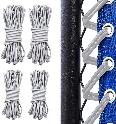 SKHAOVS 4 Pièces Corde Remplacement élastiques, Elastique Lafuma, Cordons De Remplacement De Chaise Zéro Gravité, Lafuma Fauteuil Relax, Zero Gravity Chaise Pliante, Chaise Longue (Gris)
